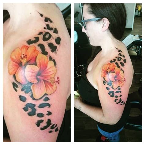 unique leopard print tattoos for females